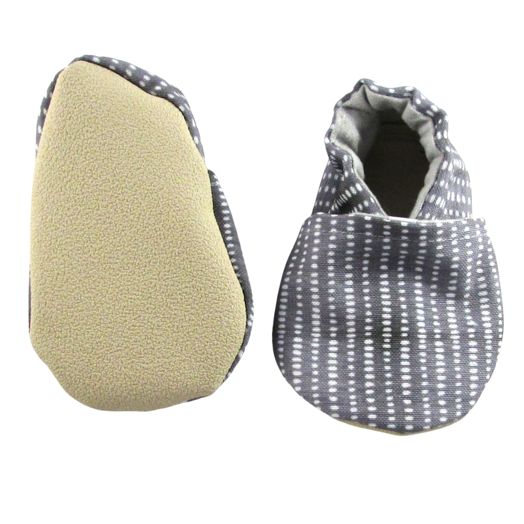 Grey top baby shoes