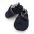 Navy Brushed Denim Vegan Baby Shoes - baby's first shoes for walking