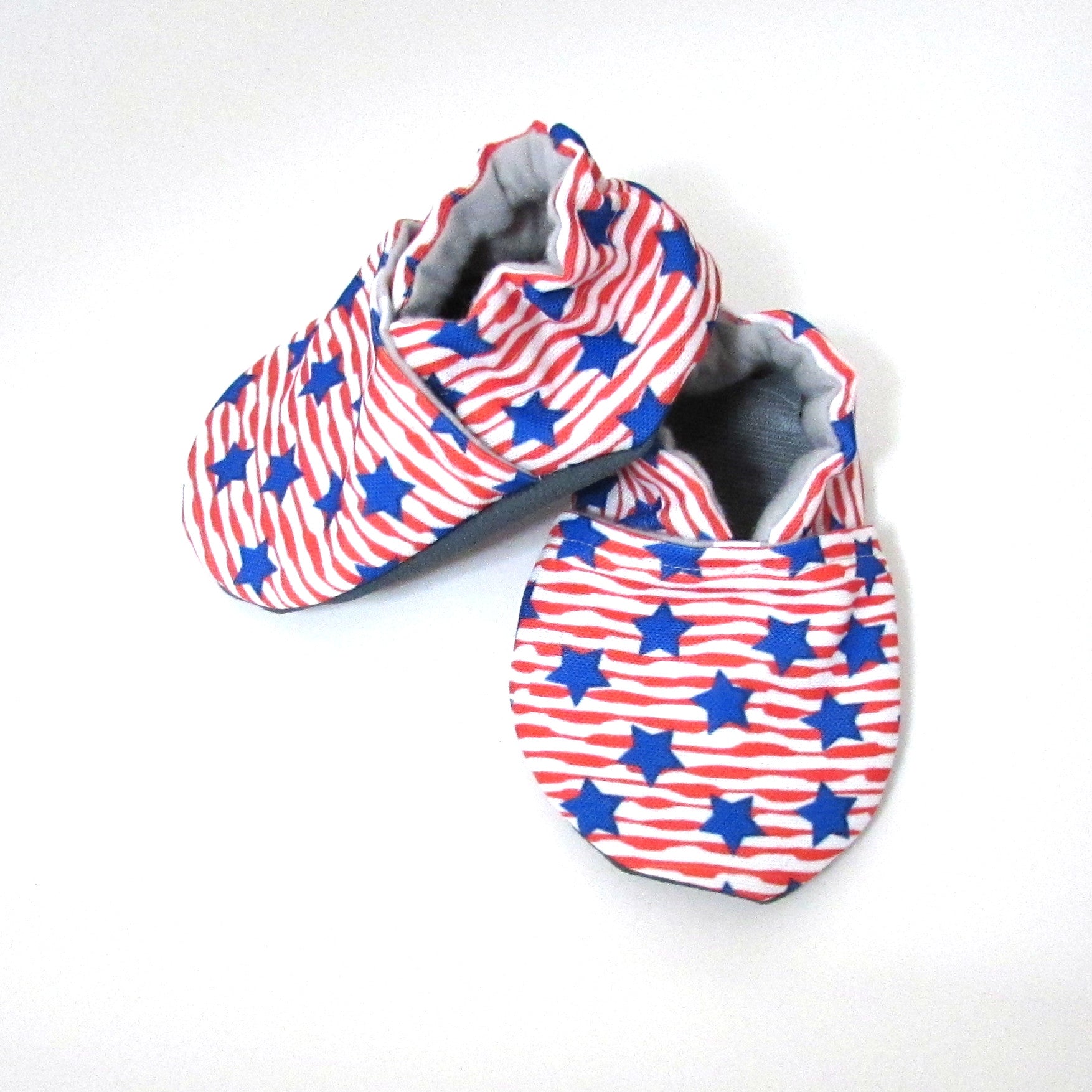 Stars and Stripes Eco-Canvas Baby Shoes